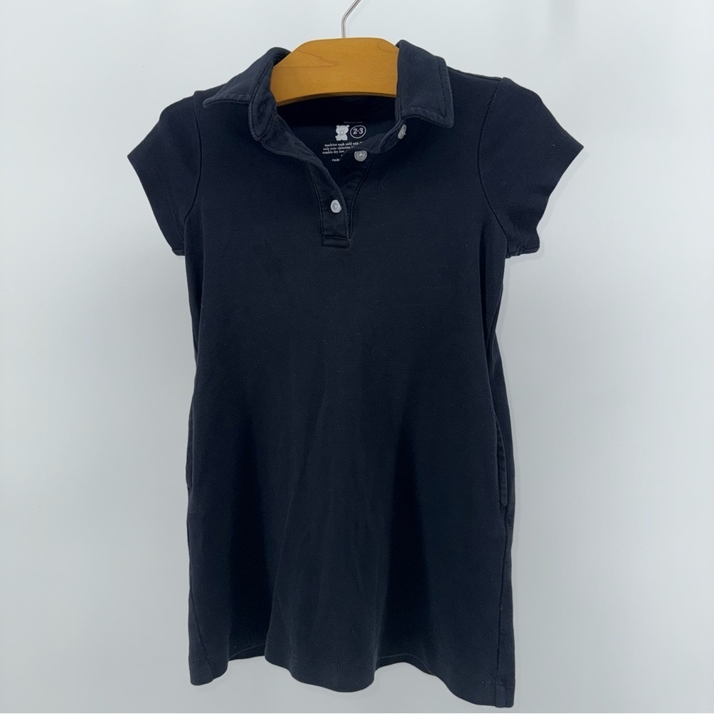 Primary Black Girls Casual Polo Style Dress